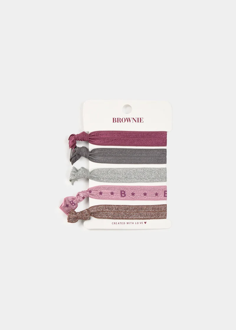 Brownie logo hair ties