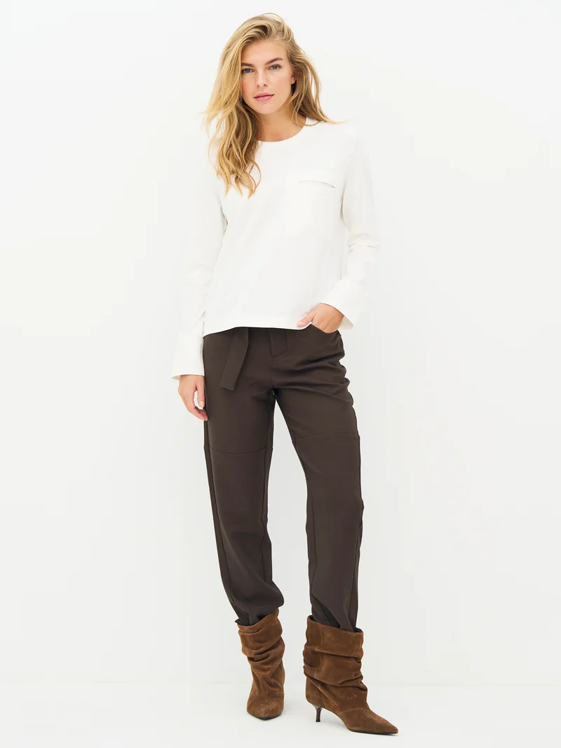 EMMA Langarmshirt - Creme