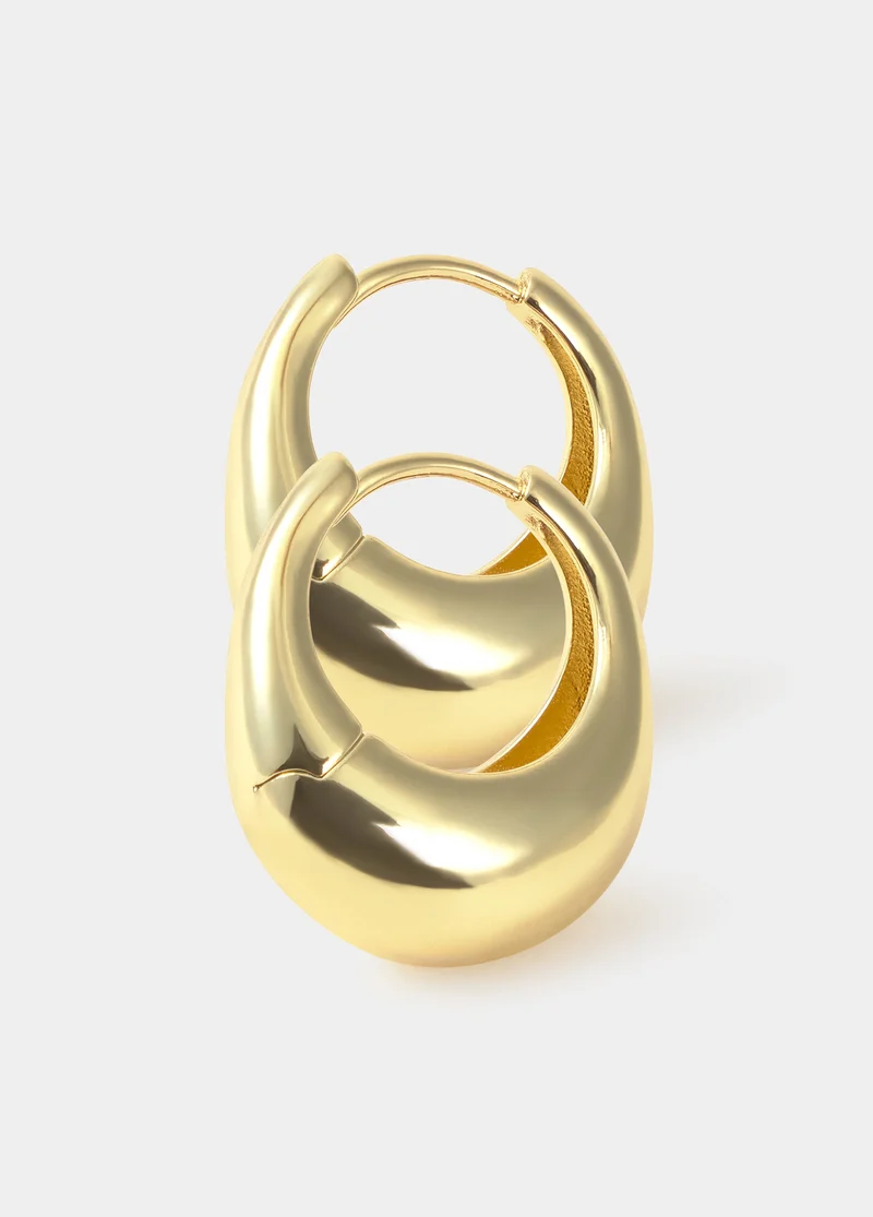 Small gold hoop earrings