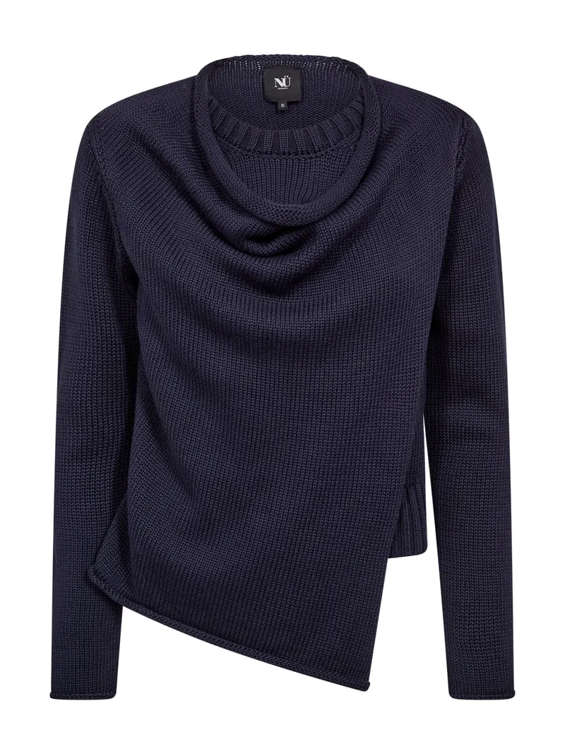 ELLA Strickbluse - Navy