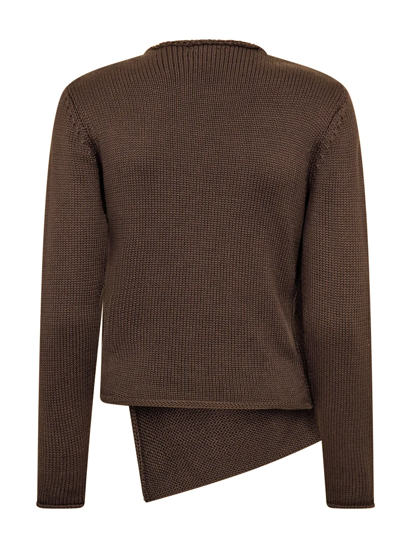 ELLA Strickbluse - Brown