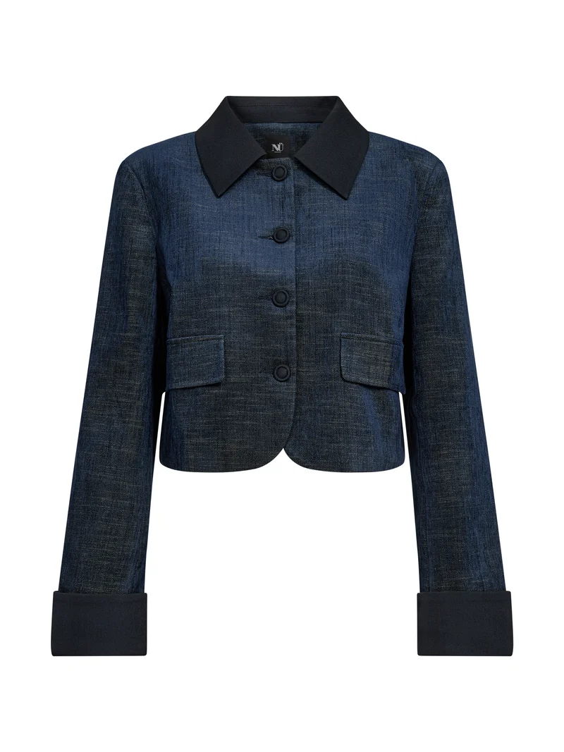 EBBA Blazer - Midnight Blue mix