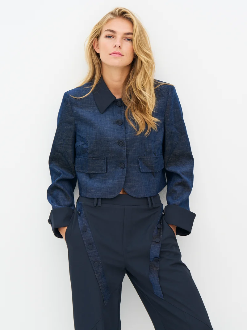 EBBA Blazer - Midnight Blue mix