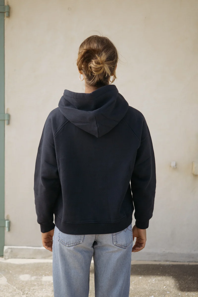 Hoodie Sanna Graublau
