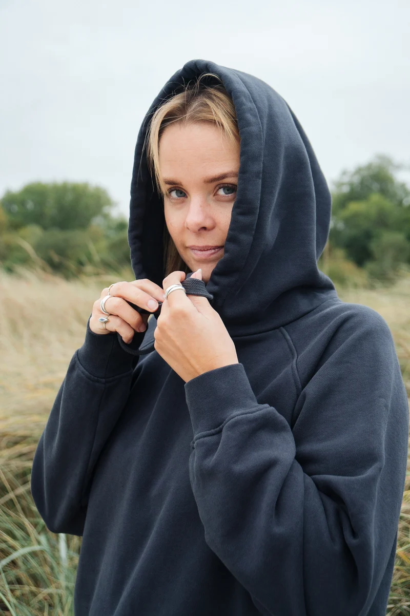 Hoodie Sanna Graublau