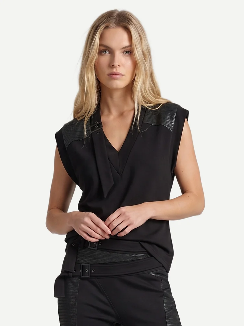 ERINA Top - Schwarz