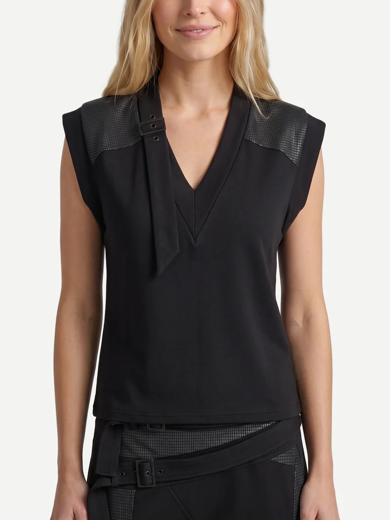 ERINA Top - Schwarz