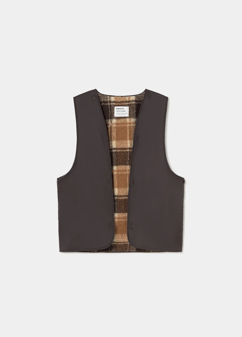 Chaqueta encerada con chaleco borrego