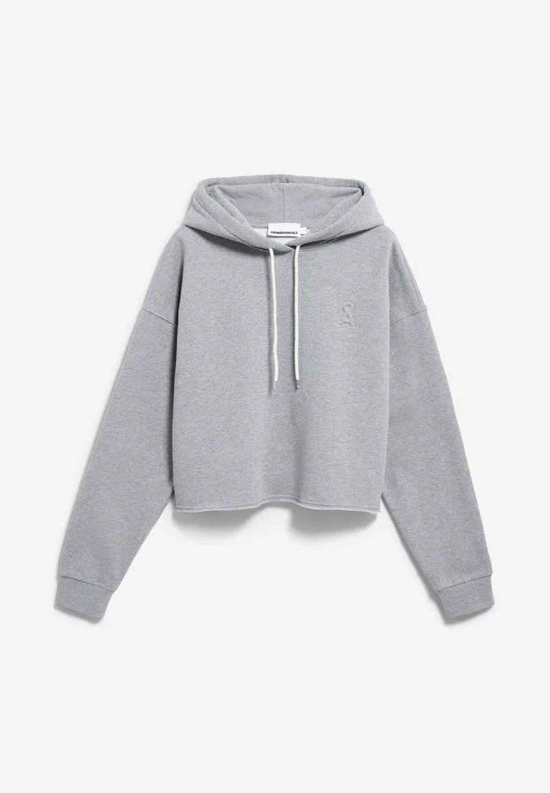 ICONIC Å HOODIE MIT ROHKANTE | silver melange