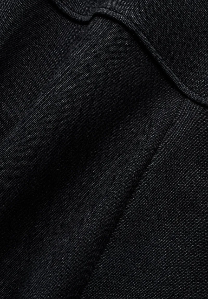 PUNTO FLARED MIDI-ROCK | black