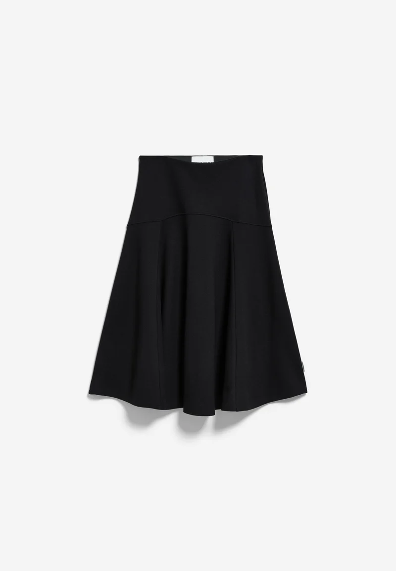 PUNTO FLARED MIDI-ROCK | black