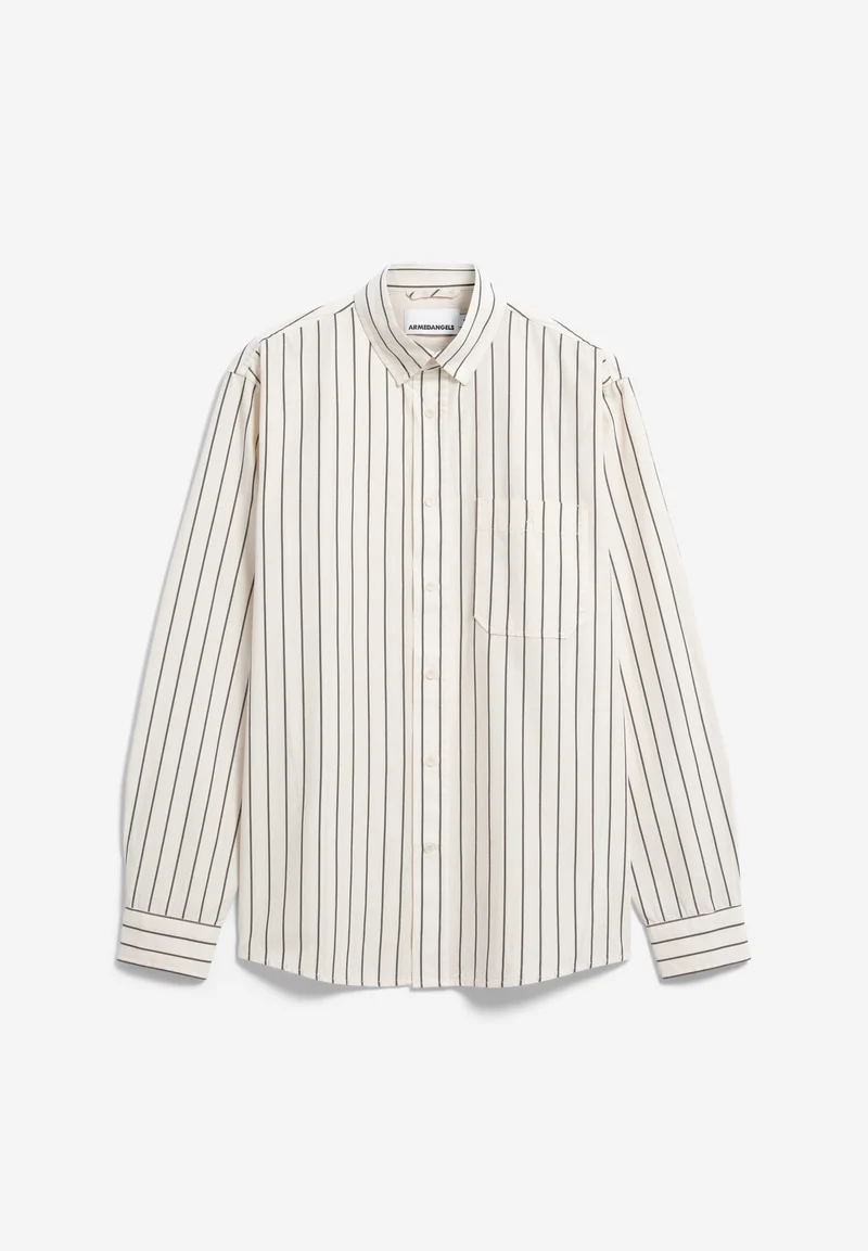 GESTREIFTES LANGARMHEMD | pure