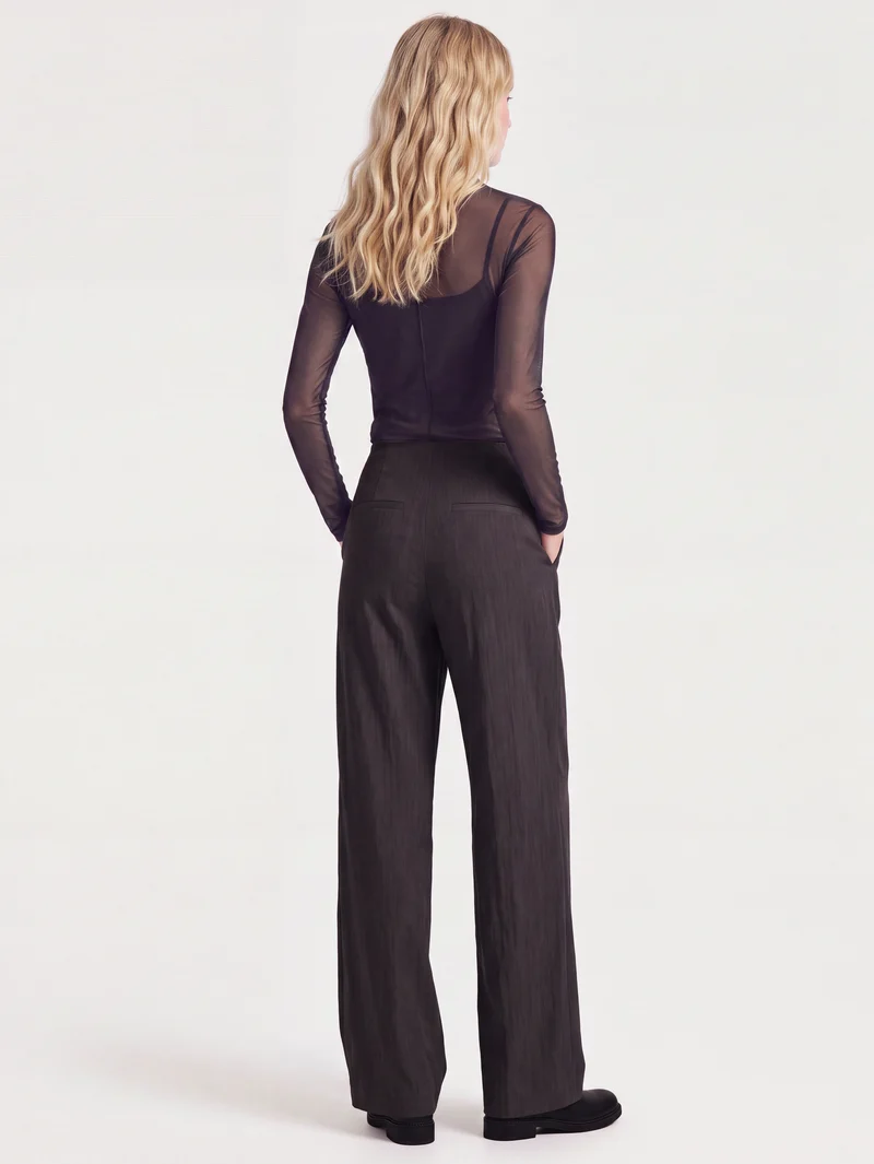 EDITH Hose mit hoher Taille - Schwarz