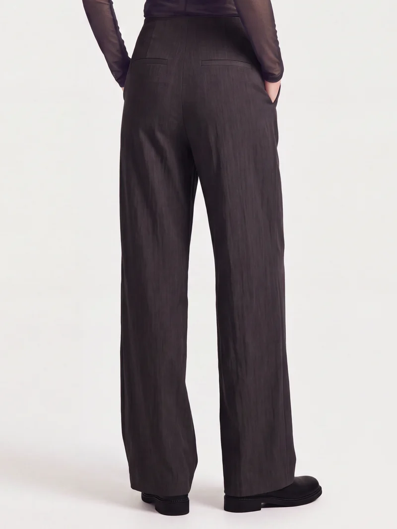 EDITH Hose mit hoher Taille - Schwarz
