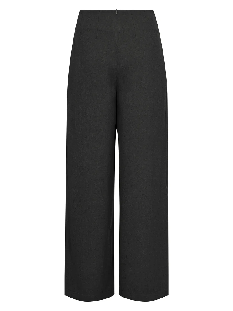 EDITH Hose mit hoher Taille - Schwarz