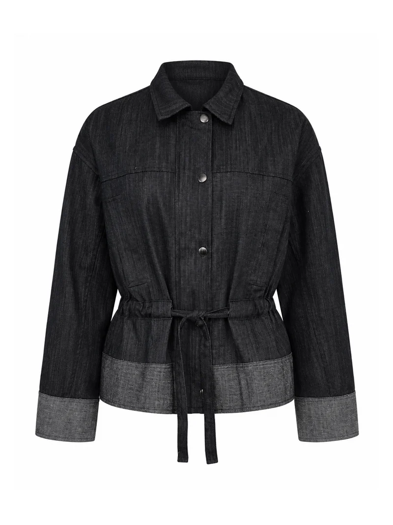 ASTI Jacke - Black Denim