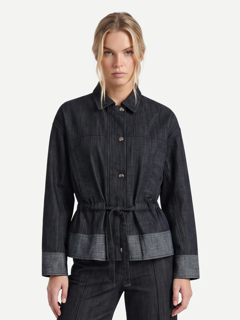 ASTI Jacke - Black Denim