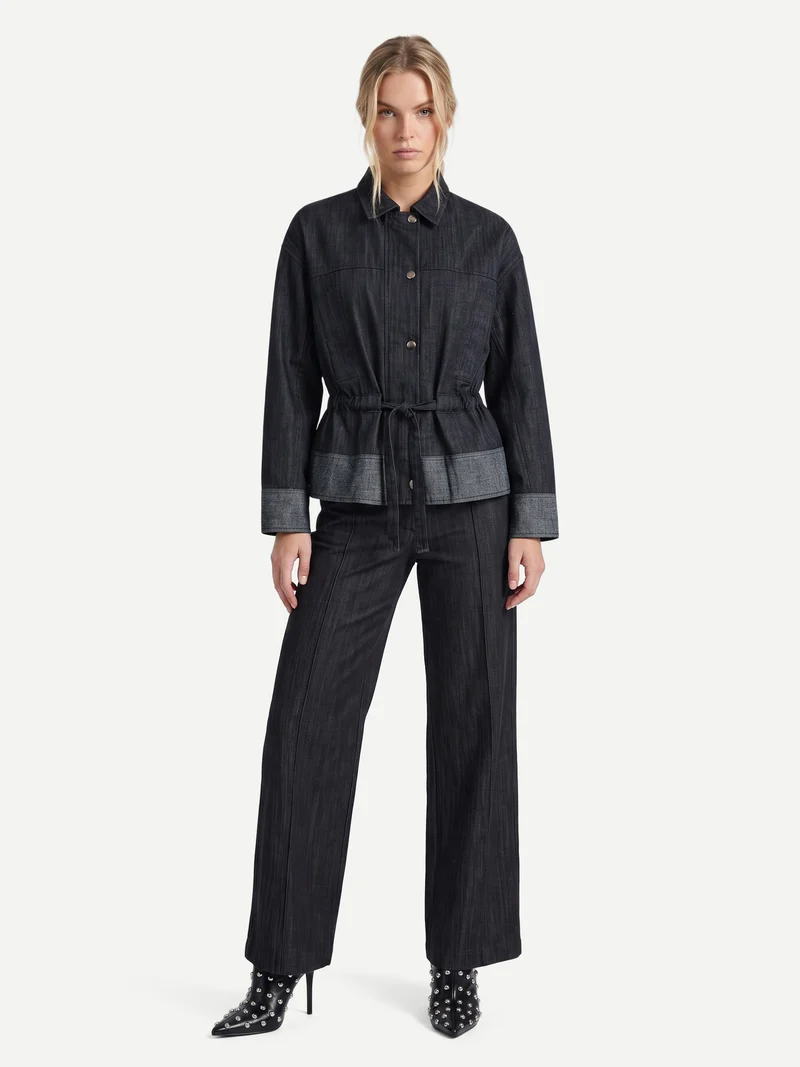 ASTI Jacke - Black Denim