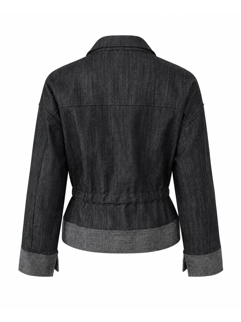 ASTI Jacke - Black Denim