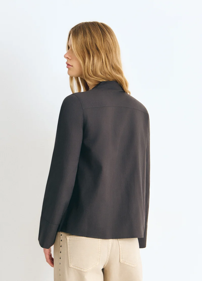 Napoleon-style button blouse