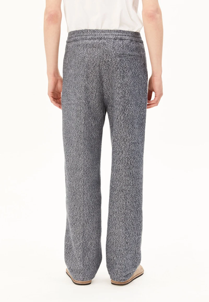 TWEED STRAIGHT HOSE | silver melange