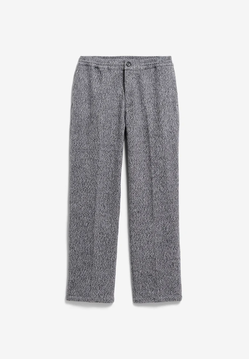 TWEED STRAIGHT HOSE | silver melange