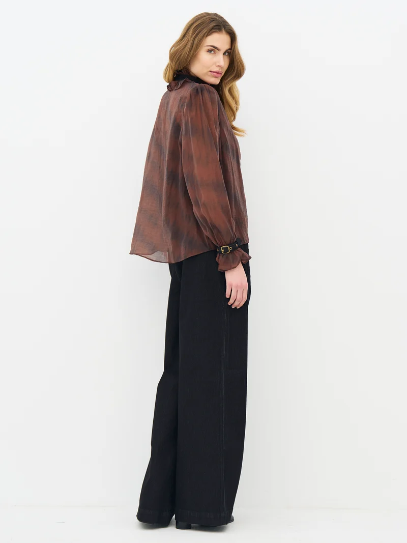 ERICA Hemd - Burgundy mix