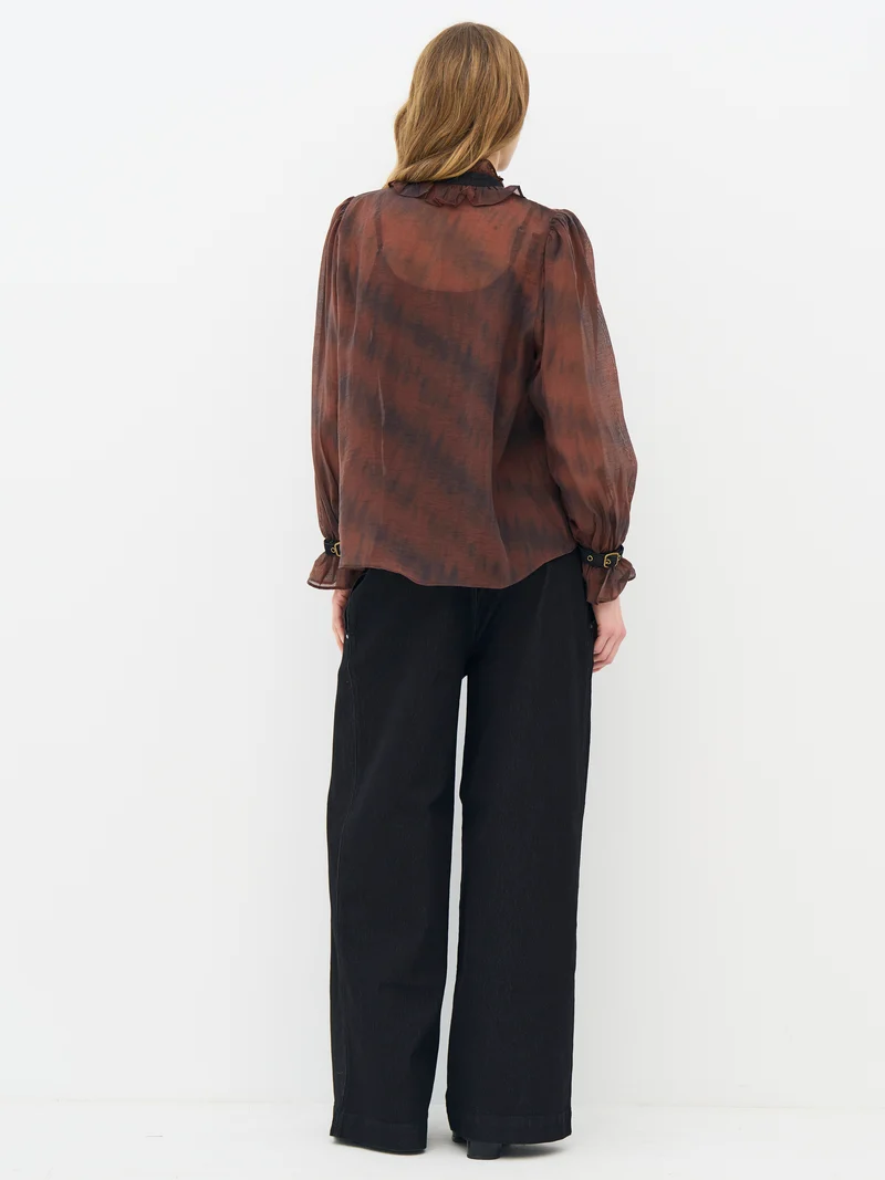 ERICA Hemd - Burgundy mix
