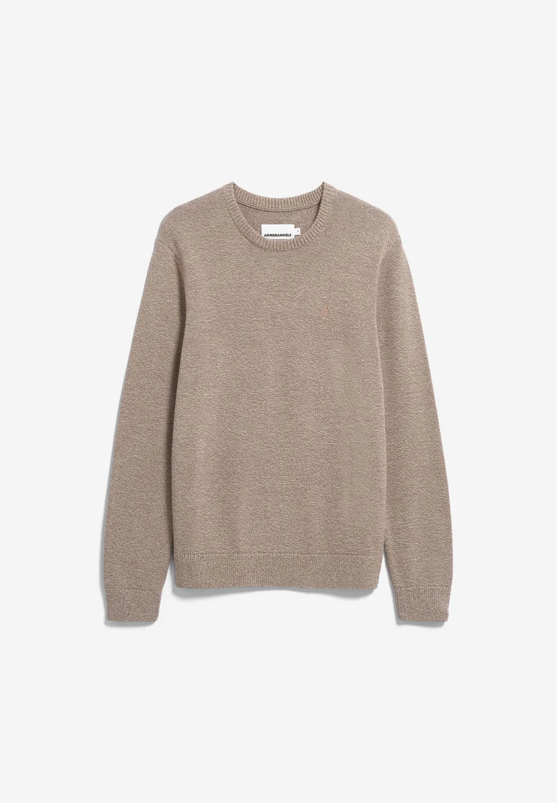 ALVAARIO STRICKPULLOVER | amberwood-oatmilk