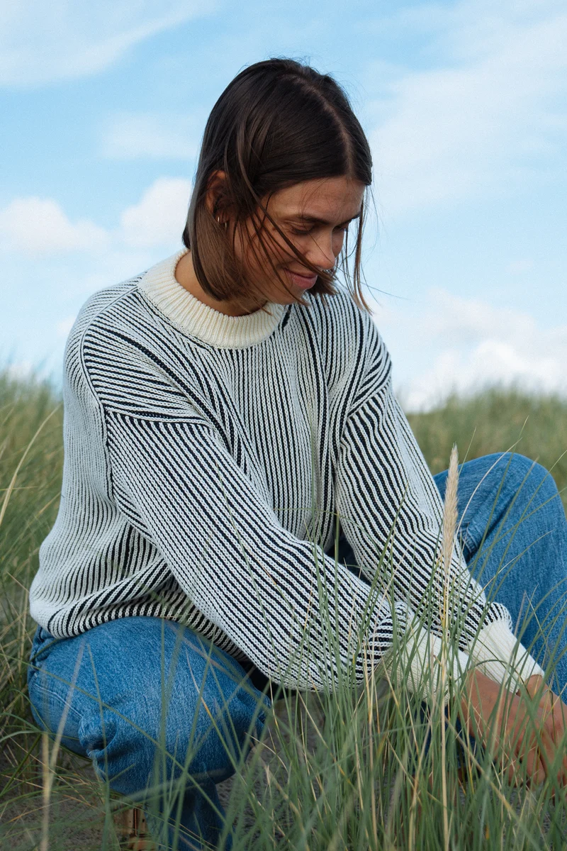 Strickpullover Hella Navy Striped