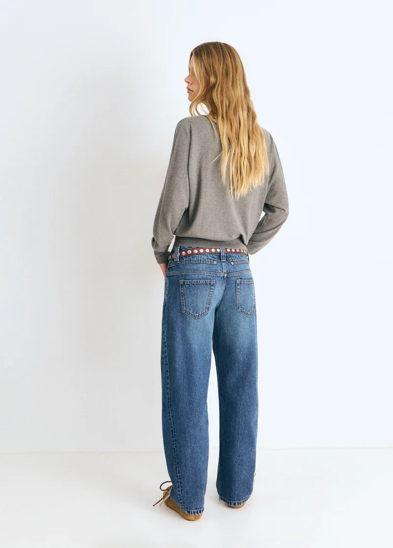 Barrel-leg trousers