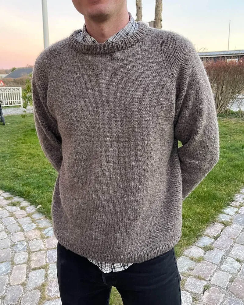 Strickanleitung Männer Pullover - Hanstholm Sweater PetiteKnit (Druckversion)