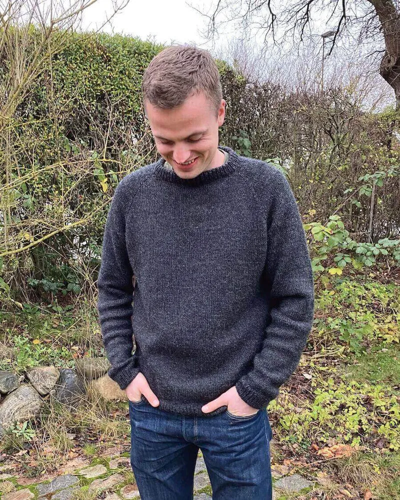Strickanleitung Männer Pullover - Hanstholm Sweater PetiteKnit (Druckversion)