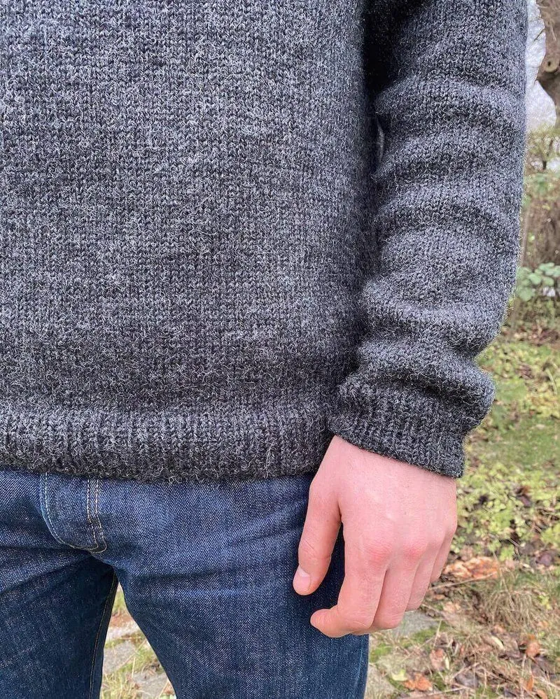 Strickanleitung Männer Pullover - Hanstholm Sweater PetiteKnit (Druckversion)