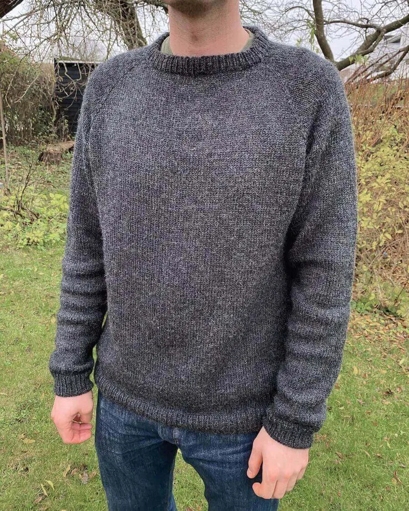 Strickanleitung Männer Pullover - Hanstholm Sweater PetiteKnit (Druckversion)