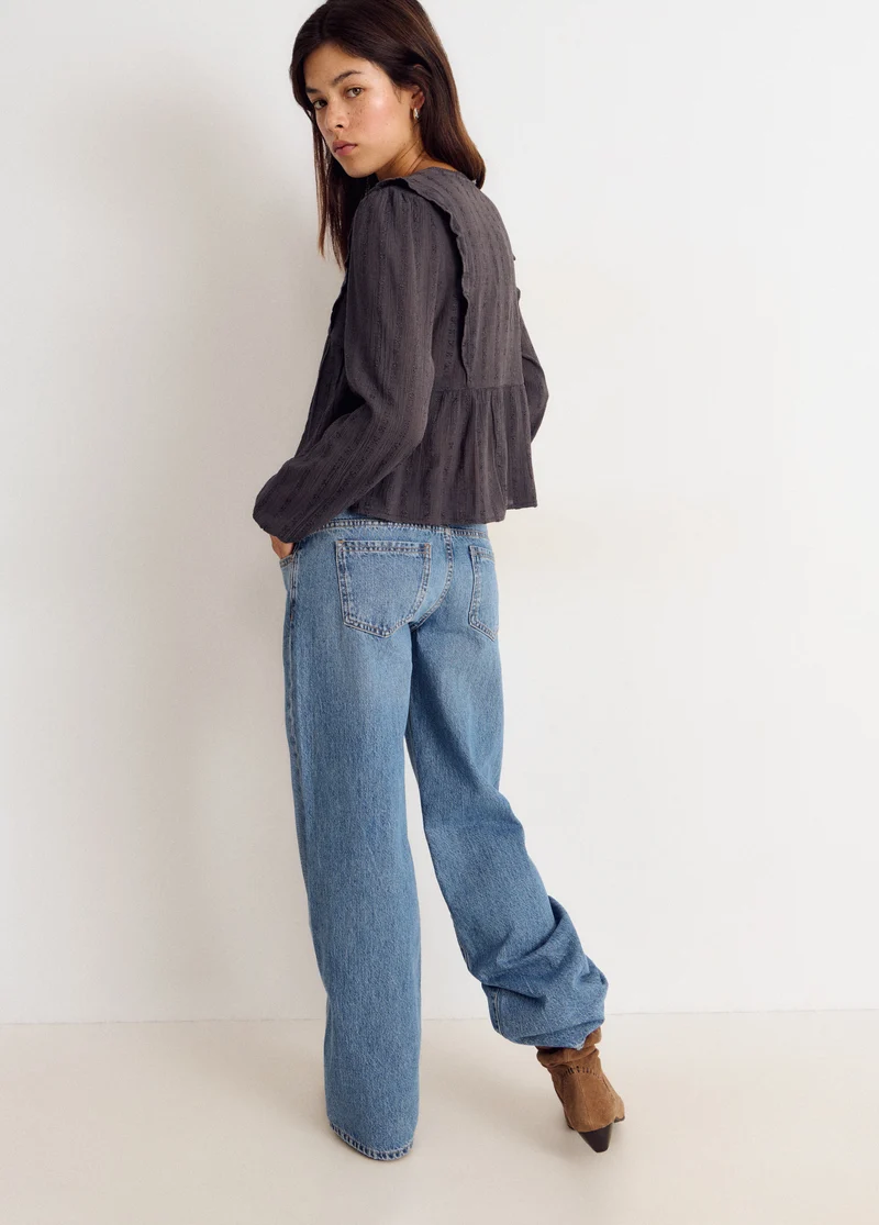 Long-sleeve blouse