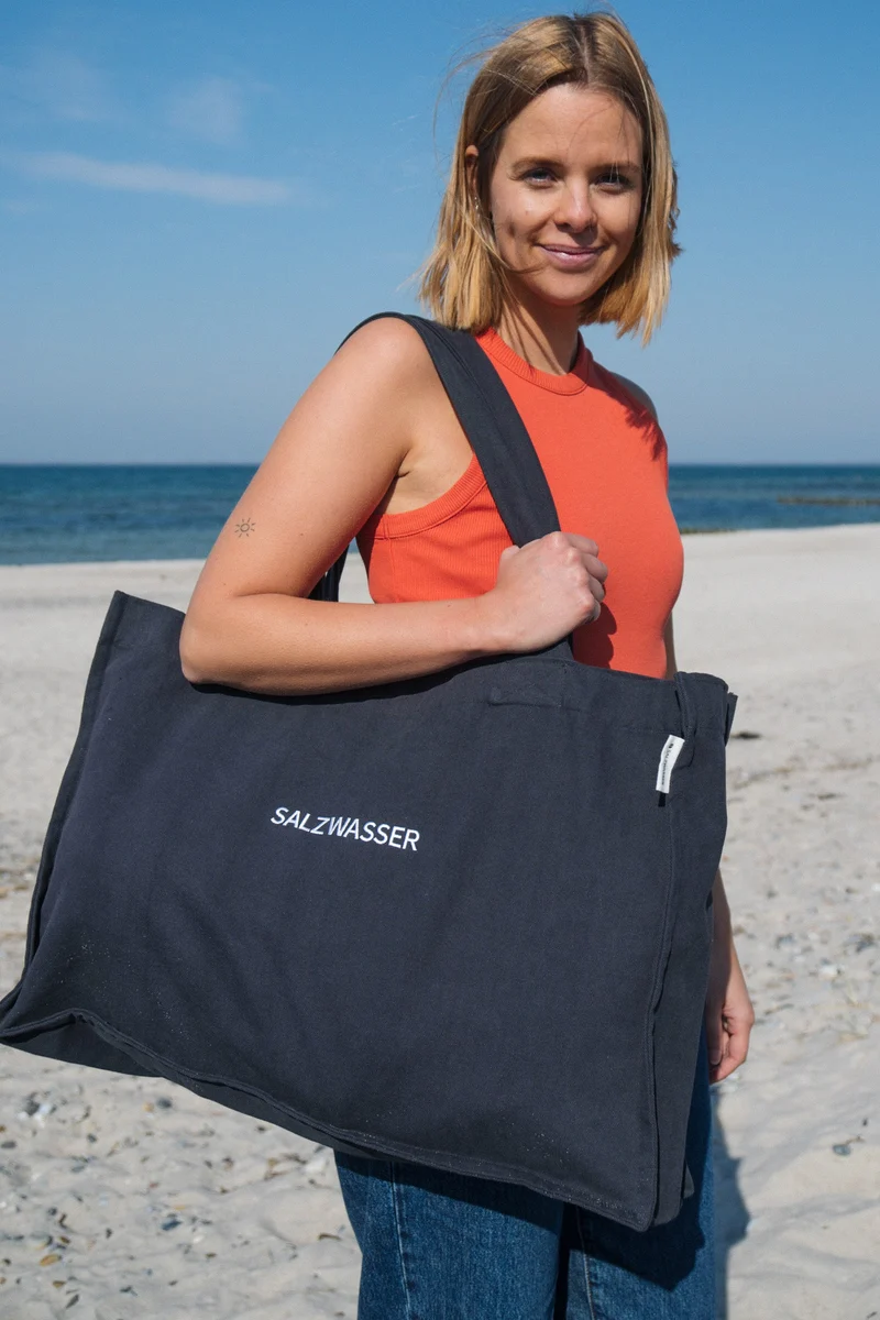 Shopper-Beachbag Dunkelblau