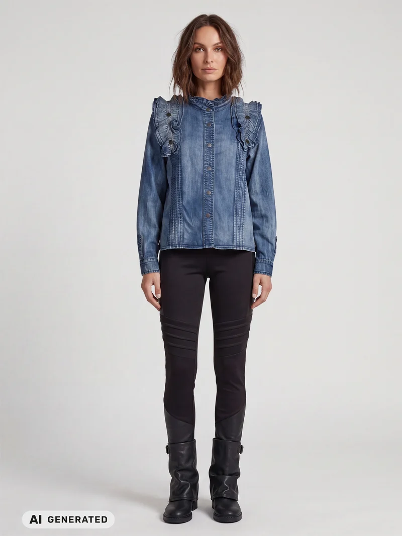EVREN Hemd - Denim