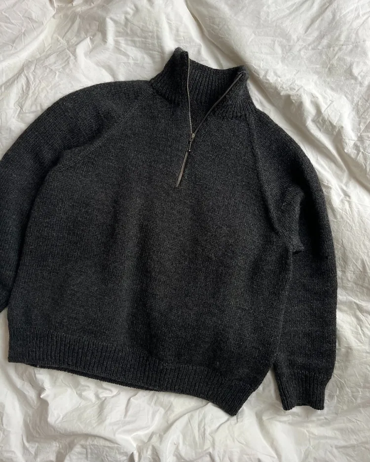Strickset Zipper Sweater Light Man Petiteknit