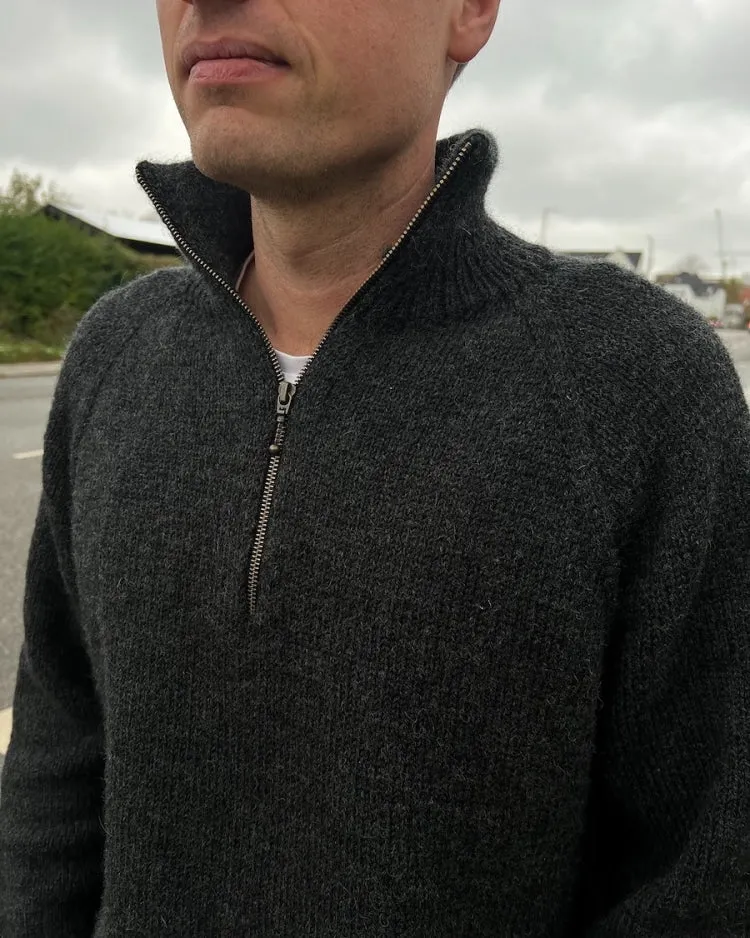Strickset Zipper Sweater Light Man Petiteknit