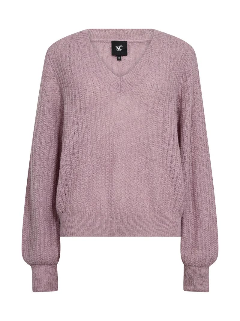 EVANGELINE Bluse Strick - Rose