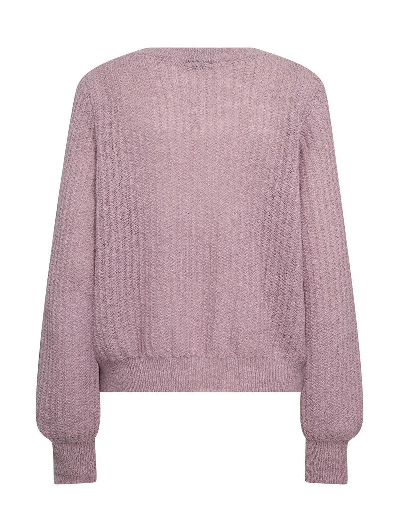 EVANGELINE Bluse Strick - Rose
