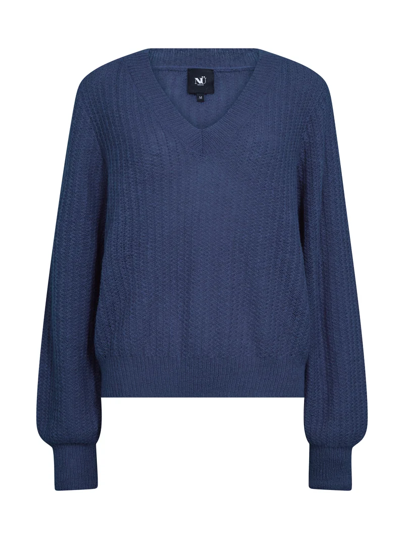 EVANGELINE Bluse Strick - Navy