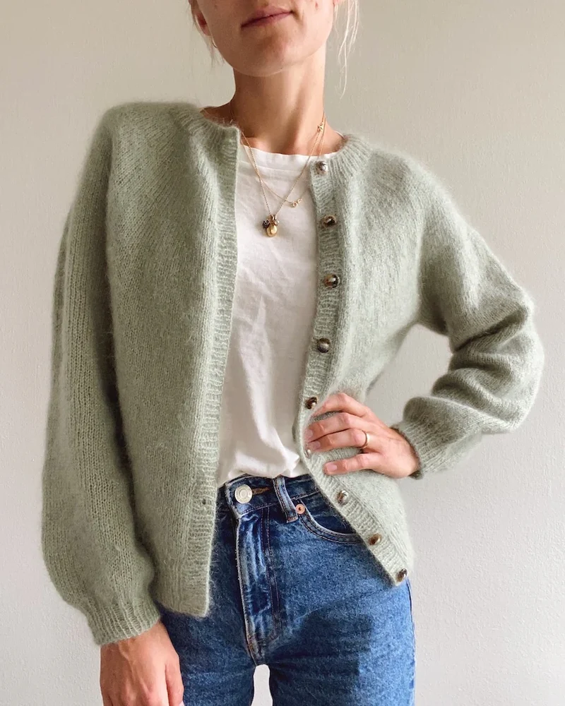 Anleitung Novice Cardigan - Mohair Edition, PetiteKnit