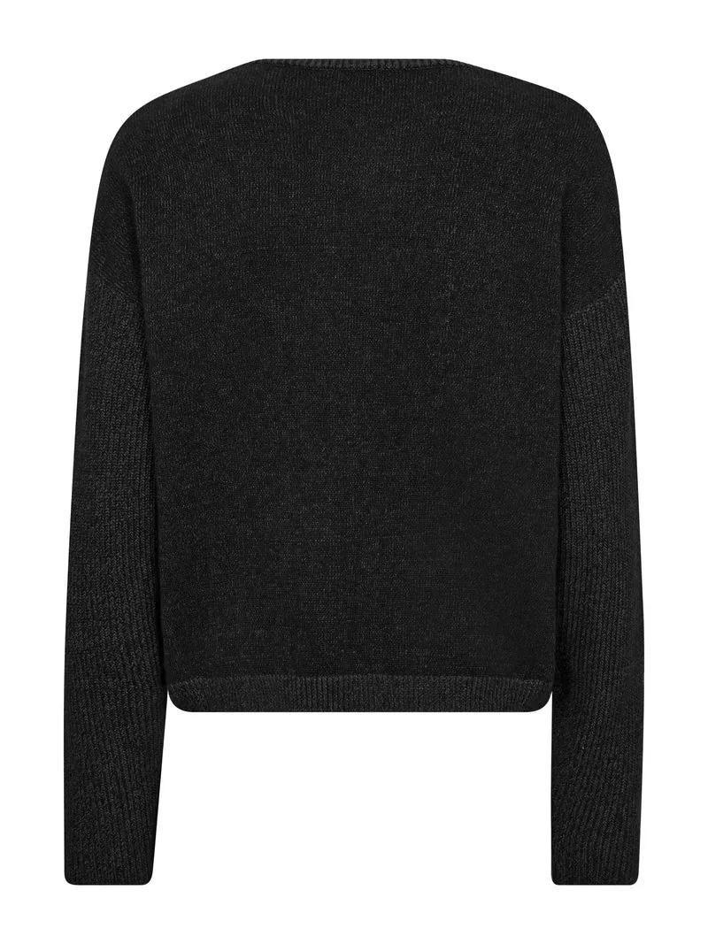EUGENIA Bluse Gestrickt - Schwarz