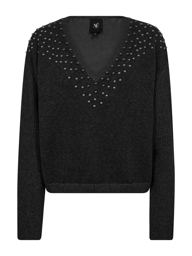 EUGENIA Bluse Gestrickt - Schwarz
