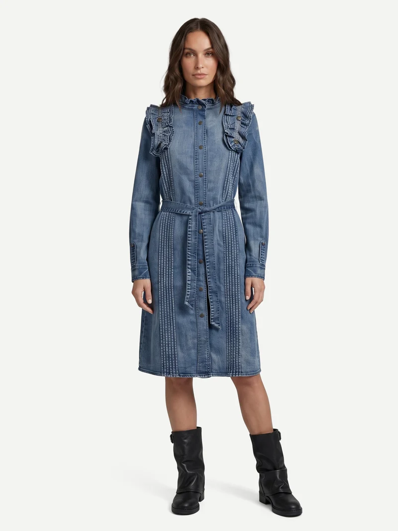 EVREN Kleid - Denim