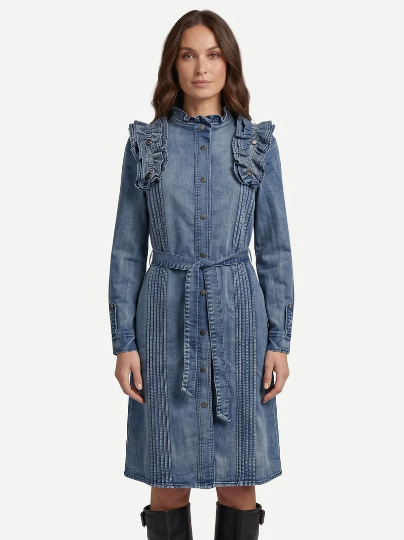 EVREN Kleid - Denim