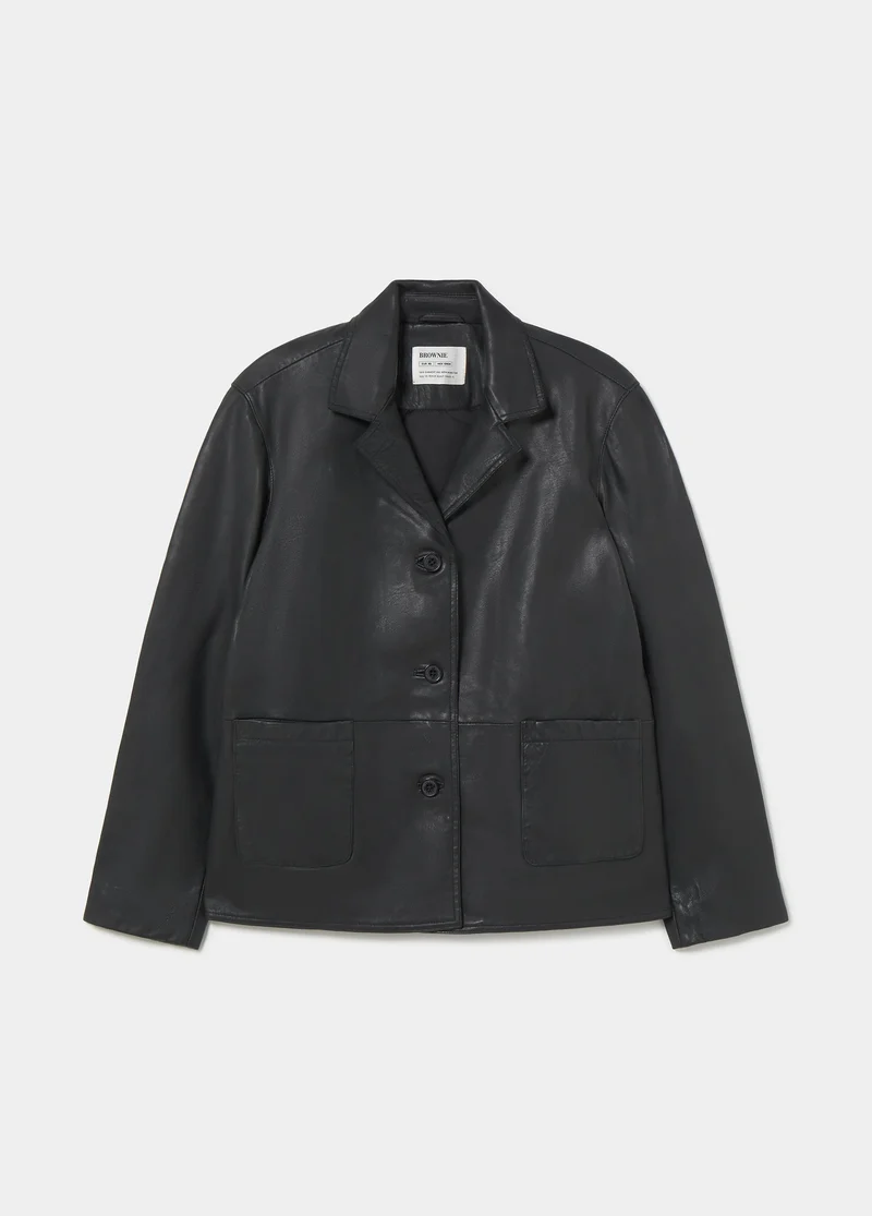 Nappa leather jacket