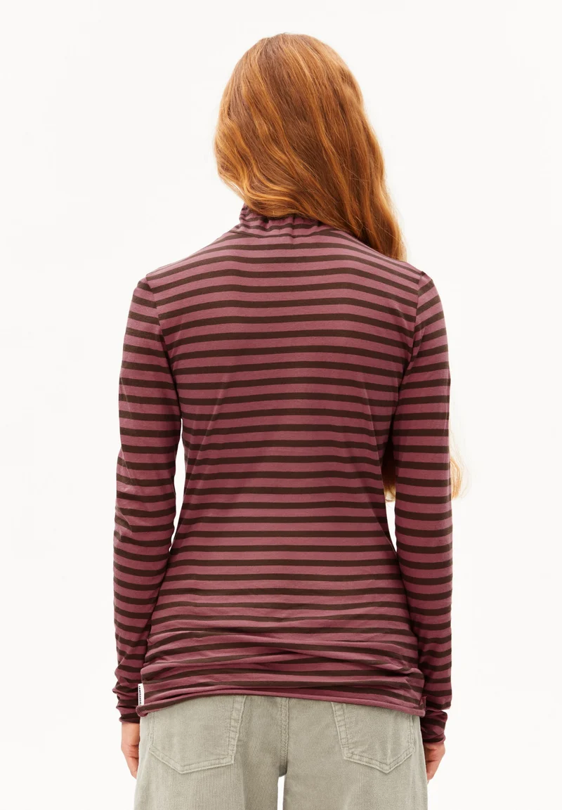 GRAZILIANAA GESTREIFTES LANGARMSHIRT | claystone-velvet ember